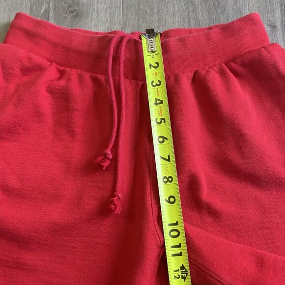 Champion Reverse Weave Shorts Men's Size Medium Red Vintage Gym Workout Stretch - Picture 7 of 9